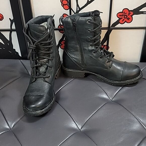Durango Women's 7' Westn Black Combat Boots - Picture 7 of 11
